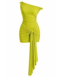 Maison De Gala - Aurelia Lime Mini Dress - Lyst
