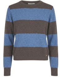 tirillm - Sasha Basic Cashmere Pullover With Round Neck, Stripes - Lyst