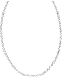 Urbane Jewelry Studio - Circle Tennis Necklace - Lyst
