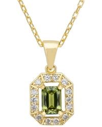LÁTELITA London - Whistledown Gemstone Pendant Necklace Peridot - Lyst