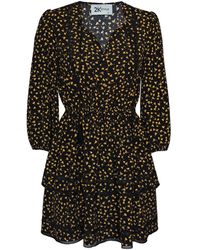 2KStyle - Alta Lace-Trimmed Floral Print Mini Dress - Lyst