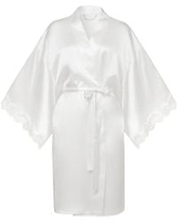 SAINTED SISTERS - Scarlett Robe Ivory - Lyst