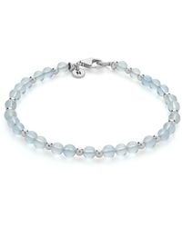 Nellou Jewellery - Aquamarine Birthstone Bracelet – March Jewel Bead - Lyst