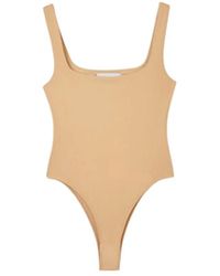 Dāl the Label - Neutrals Essential Bodysuit Nude - Lyst