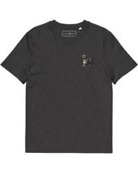 Anchor and Crew - Heather Cool Cat Actual Life Organic Cotton Embroidered T-Shirt - Lyst