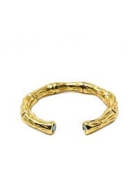 NASI SILVER - Bamboo Stacking Ring- Topaz - Lyst