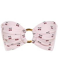 Montce - Cherries Tori Ties Bandeau Bikini Top - Lyst