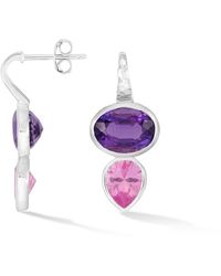 Dower & Hall - Amethyst & Topaz Tutti Frutti Earrings - Lyst