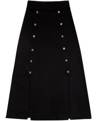 Peraluna - Blake Midi Knitted Skirt In - Lyst