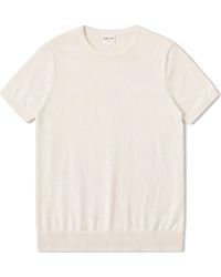 Salts Cashmere - Short Sleeved Knitted Tee - Lyst