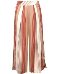 Smart and Joy - Stripe Print Fold Capri Pants - Lyst