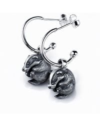 Adrian Ashley - Badger Earrings, Solid Sterling - Lyst