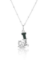Kasun - Solid J Initial Necklace With Marble - Lyst