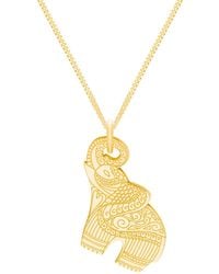 CarterGore - Small Elephant Pendant Necklace - Lyst