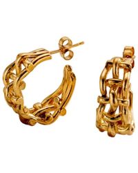 Posh Totty Designs - Woven Hoop Earrings - Lyst
