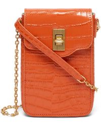 Lulu Guinness - Croc Rita Crossbody Bag - Lyst