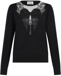 Lisa The Label - Bow Appliqué Sweater - Lyst
