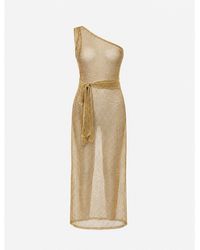 Women & Women - Metallic Mesh Cover-Up Dress - Lyst