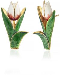 Milou Jewelry - Tulip Flower Earrings - Lyst