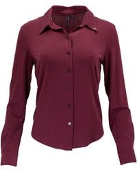 lords of harlech - Stephanie Port Lyocell Stretch Long-Sleeve Shirt - Lyst
