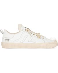 Springa | Unique Vulcanized Sneakers Italian Handmade - Wavy Leather Embroidery Sneakers - Lyst