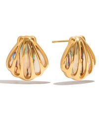 Olivia Le - Seashell Framed Earrings - Lyst