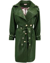 Maui X Lolita - Trinity Quilted Vegan Leather Trench Coat - Lyst