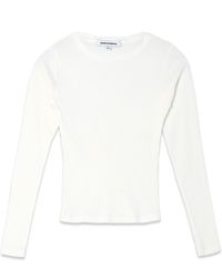 NOEND - Essential Ribbed Long Sleeve Crop Top - Lyst