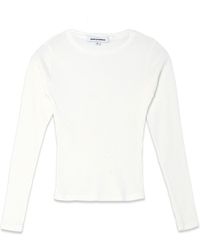 NOEND - Essential Ribbed Long Sleeve Crop Top - Lyst