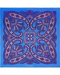 Otway & Orford - 'Kaleidoscope' Paisley Silk Pocket Square - Lyst