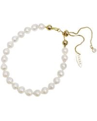 Farra - Must-Have Freshwater Pearls Beaded Adjustable Bracelet - Lyst