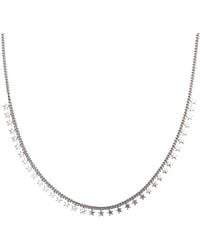 Spero London - Multiple Star Sterling Station Necklace - Lyst