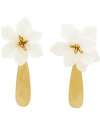 Michael Nash Jewelry - Flora And Mother Of Pearl Resin Drop Clip Earrings - Lyst