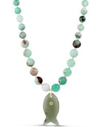 Hannah B. Jewelry - Fish Gemstone Necklace - Lyst