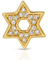 Maya Brenner - Pavé Charm Stud - Lyst