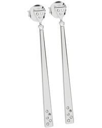 Lucy Quartermaine - Art Deco One Linea Drop Earrings - Lyst