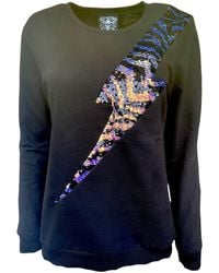 Any Old Iron - Iridescent Zebra Reversible Sequin Lightning Sweatshirt - Lyst