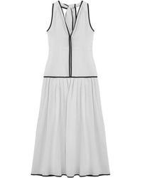 Nocturne - Binding Detail Halterneck Midi Dress - Lyst