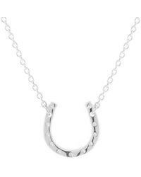 Lee Renee - Lucky Horseshoe Necklace - Lyst