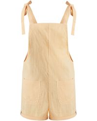 Known Supply - Tie Top Gauze Romper - Lyst