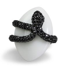 Bellus Domina - Adjustable Sterling Snake & Cocktail Ring - Lyst