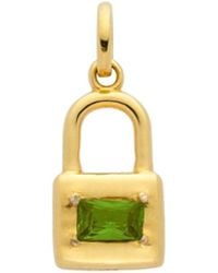Belinda Jewelz - Emerald Padlock Charm - Lyst