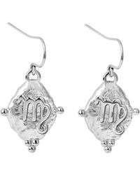 Seven Saints - Virgo Vintage-Style Dangle Earrings, Plated - Lyst