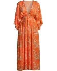 Coco Riko Ibiza - Frances Maxi Kaftan Sunset Leaf - Lyst