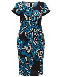 Conquista - Straight Print Dress - Lyst