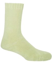 Peper Harow - Made in England - Neutrals Ribbed Cuff Bed Socks – Cream - Lyst