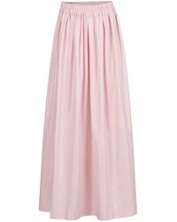 Clothes by Locker Room - High-Waisted Baby Maxi Skirt With Elastic Waistband - Lyst