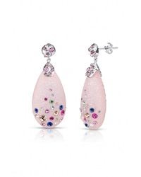 Gold & Honey - Drop & Dangle Confetti Crystal Earrings - Lyst