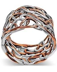 Bellus Domina - Sterling Abstract Braided Ring - Lyst