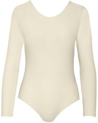 Zd - Zero Defects - Neutrals Long-Sleeve Bodysuit – Elegant Fit With Soy Fiber - Lyst